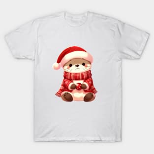 Cute Christmas Otter T-Shirt